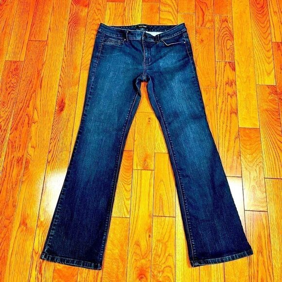 BLACK BOOT LEG JEANS SIZE 8S by WHITE/BLACK - Picture 1 of 9